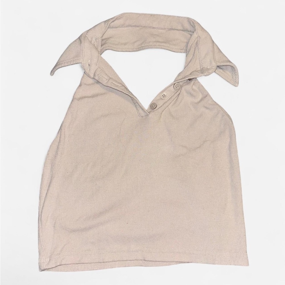 Beige Halter Top